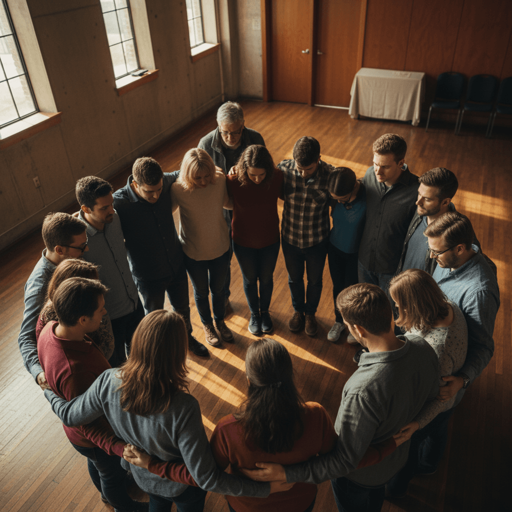 Community gathering at Faithworks Fellowship Ministries